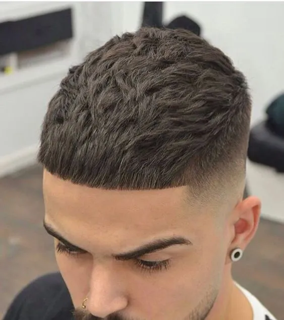 Long Buzz Cut Fade