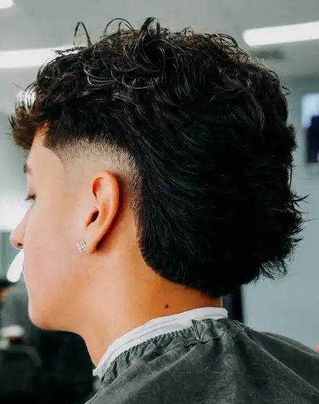 Burst Fade Mullet