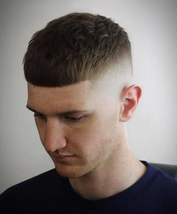 Drop Fade French haircut