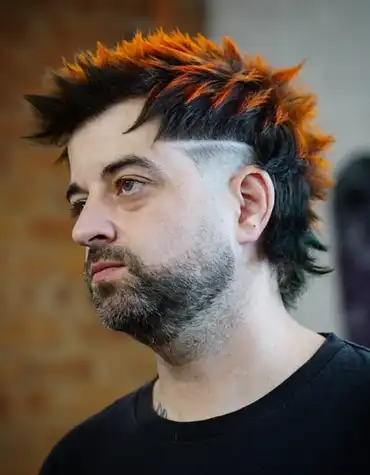 Spiky Mullet With Angular Fringe