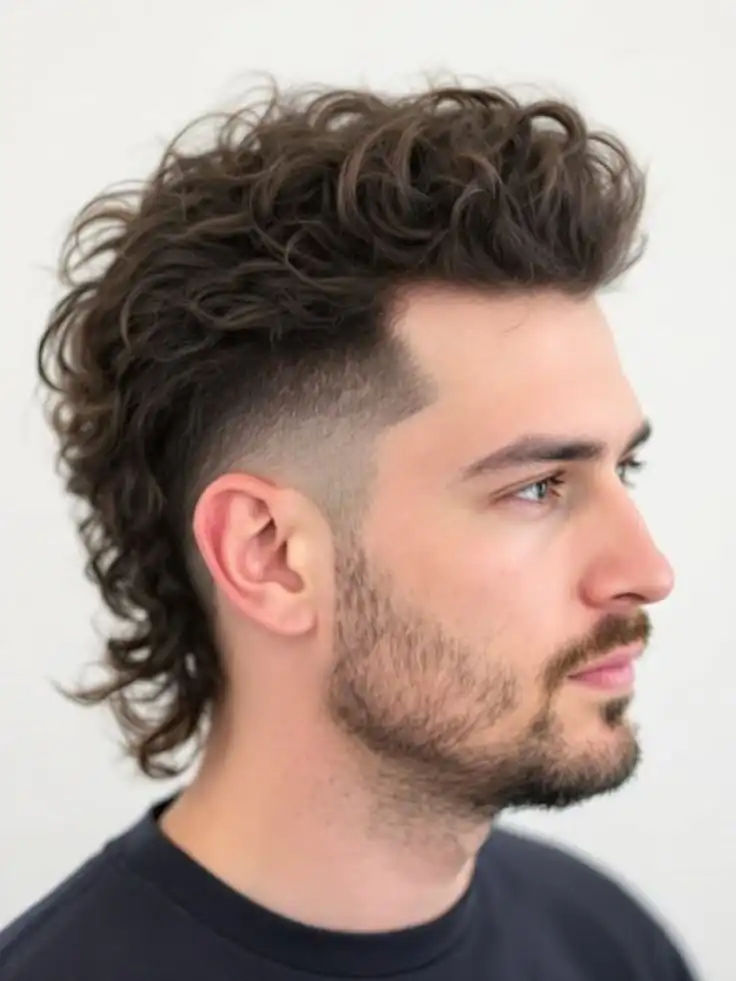 Textured Mullet With Skin Fade